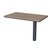 Брифинг-приставка на металлической опоре, Основной цвет: Дуб крафт табачный/Антрацит, Ширина: 1200, Материал столешницы: ЛДСП, Высота: 760, Глубина: 700, Вес: 30,79, Объем: 0,05, Артикул: П.БМ-12.7post-test