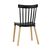 Стул Филд (Field) 480x490x840 СЛ-7037В блак (SL-7037W black) Чёрный, Основной цвет: Чёрный, Ширина: 480, Материал основания: Массив дерева, Высота: 840, Глубина: 490, Материал: Пластик, Вес: 3,8, Цвет опоры: Бежевый, Материал сиденья: пластик, Цвет сиденья: Черный, Артикул: СЛ-7037В блак (SL-7037W black), изображение 4post-test