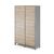 Гардероб-купе Кобор ХГ-120 (Kobor HG-120)/40/M, Основной цвет: дуб натуральный Х1180 СТ37 (H1180 ST37)/алюминиевый металлик РАЛ9006 (RAL9006), Ширина: 1200, Высота: 1900, Глубина: 400, Вес: 58, Объем: 0,912, Артикул: 221191post-test