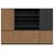 Шкаф для документов, 3186х400х2005, Основной цвет: W-12B/W-18B/W-24B+E-11 Black, Ширина: 3186, Высота: 2005, Глубина: 400, Артикул: E97-2.318040post-test