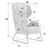 Пронто Кресло 740x800x1120 PRNT-01 Velutto 70/Металл Черный, Основной цвет: Velutto 70/Металл Черный, Ширина: 740, Высота: 1120, Глубина: 800, Максимальная ширина: 740, Максимальная глубина: 800, Максимальная высота: 1120, Вес: 18,5, Объем: 0,67, Бренд: РИВА ООО, Артикул для сайта: PRNT-01, изображение 2post-test