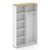 Стайл Проджект Шкаф-купе комбинированный 1200x400x1982 SN.SHK-002 Белый/Тиквуд Светлый/Черный Ручки, Основной цвет: Белый/Тиквуд Светлый/Черный Ручки, Ширина: 1200, Высота: 1982, Глубина: 400, Максимальная ширина: 1200, Максимальная глубина: 400, Максимальная высота: 1982, Объем: 0,167, Бренд: РИВА ООО, Артикул для сайта: SN.SHK-002, изображение 2post-test