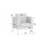 Ханс Кресло 720x770x820 HNS-01 Kanzas 12/Металл Хром, Основной цвет: Kanzas 12/Металл Хром, Ширина: 720, Высота: 820, Глубина: 770, Максимальная ширина: 720, Максимальная глубина: 770, Максимальная высота: 820, Вес: 26, Объем: 0,5, Бренд: РИВА ООО, Артикул для сайта: HNS-01, изображение 2post-test