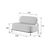 Джайв Диван двухместный 1250x720x770 JVE-2 Clarins 972/Металл Черный, Основной цвет: Clarins 972/Металл Черный, Ширина: 1250, Высота: 770, Глубина: 720, Максимальная ширина: 1250, Максимальная глубина: 720, Максимальная высота: 770, Вес: 35, Объем: 0,7, Бренд: РИВА ООО, Артикул для сайта: JVE-2, изображение 2post-test