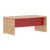 Стол руководителя прямой, Основной цвет: Дуб Бофорд/Красный, Ширина: 1800, Глубина: 900, Высота: 750post-test
