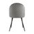 Стул Lilly, stool group НФ-00030854, Основной цвет: Антрацитовый, Ширина: 460, Глубина: 575, Высота: 855, Материал каркаса: Металл, Материал ножек: Металл, Материал обивок: Велюр, Материал сиденья: Велюр, Сидушка цвет: антрацитовый, Цвет каркаса: Черный, Вес: 4,6, Артикул: Lilly HLR-24, изображение 3post-test