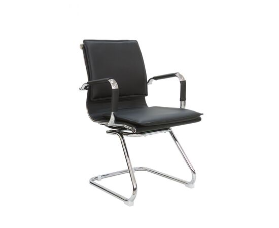 Кресло Riva Chair RCH 6003-3, Основной цвет: Черный, Ширина: 550, Глубина: 610, Высота: 910, Материал спинки: Экокожа, Материал сидушки: Экокожа, Артикул: 6003-3post-test