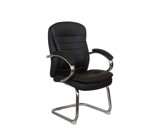 Кресло Riva Chair RCH 9024-4, Основной цвет: Черный, Ширина: 610, Глубина: 640, Высота: 1020, Материал спинки: Экокожа, Материал сидушки: Экокожа, Артикул: 9024-4post-test