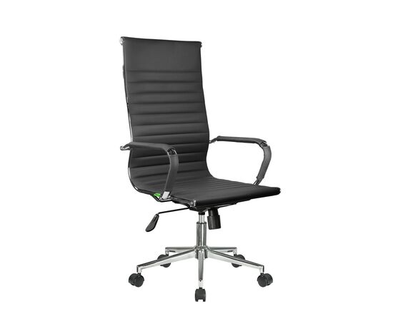 Кресло Riva Chair RCH 6002-1SE, Основной цвет: Черный, Пятилучье материал (Мягкие кресла): Хром, 640 мм, Ширина: 640, Глубина: 640, Высота: 1190, Материал спинки и сидушки: Экокожа, Объем: 0,11, Вес: 13, Вес: 13post-test