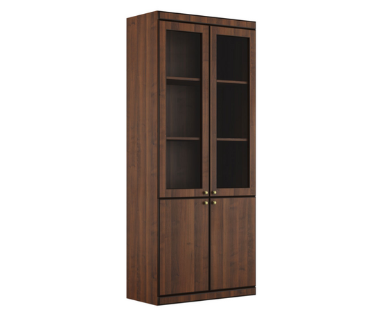 Шкаф комбинированный 5ур. 900x400x2000 CPT1750002, КПТ1750002 (CPT1750002) Орех темный, Основной цвет: Орех темный, Ширина: 900, Высота: 2000, Глубина: 400, Вес: 101, Артикул: КПТ1750002 (CPT1750002), изображение 2post-test