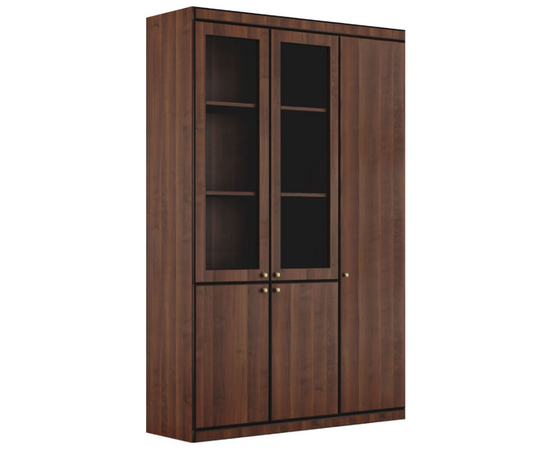 Шкаф комб. 5ур. с отделением для одежды 1390x400x2000 CPT1750302, КПТ1750302 (CPT1750302) Орех темный, Основной цвет: Орех темный, Ширина: 1390, Высота: 2000, Глубина: 400, Вес: 147, Артикул: КПТ1750302 (CPT1750302), изображение 2post-test