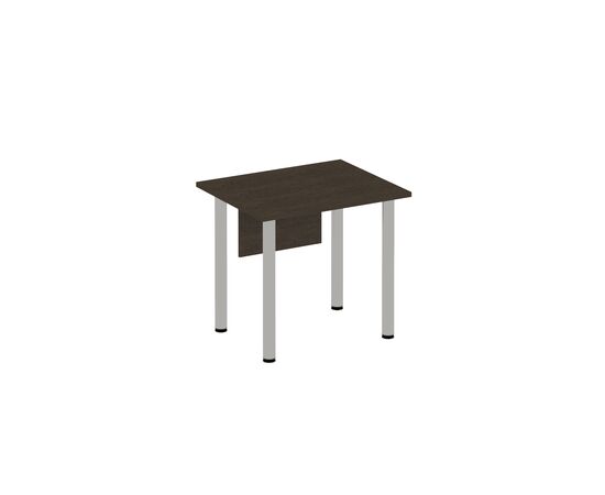 Стол письменный на хромированных опорах МХ с экраном ДСП 840x670x750 Венге тёмный, Основной цвет: Венге тёмный, Ширина: 840, Высота: 750, Глубина: 670, Вес: 19, Объем: 0,038, изображение 2post-test