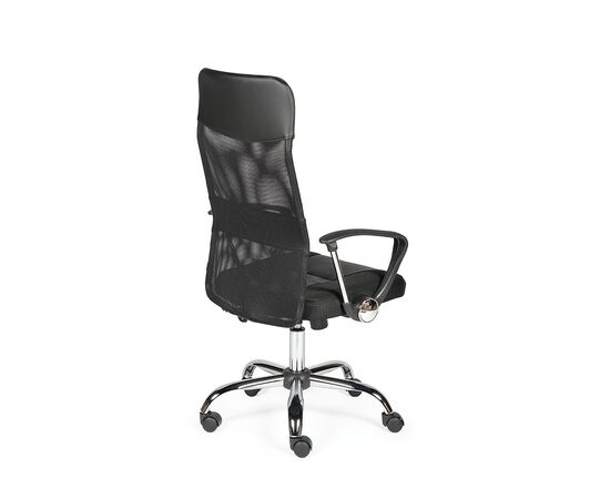 Кресло Дас (Das) 600x450x1050 ККс0337Х блак (CX0337H black) Чёрный, Основной цвет: Чёрный, Ширина: 600, Высота: 1050, Глубина: 450, Материал подлокотников: Пластик/металл, Вес: 13,8, Материал крестовины: Металл, Материал сиденья: Ткань/экокожа, Механизм: топ-ган, Подголовник: Нет, Материал спинки: сетка/экокожа, Рекомендованная максимальная нагрузка: 120 кг, Цвет крестовины: Хром, Регулировка спинки: Нет, Цвет подлокотников: Черный, Объем: 0,13, изображение 4post-test