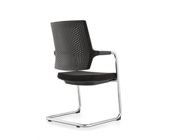 Кресло Трад 2 СФ (Trad 2 CF) 550x530x950 Ч-240К-СЛ-ОС800 (CH-240C-SL-OS800) Чёрный, Основной цвет: Чёрный, Ширина: 550, Высота: 950, Глубина: 530, Материал подлокотников: Пластик, Вес: 12,9, Материал сиденья: ткань, Материал спинки: ткань, Рекомендованная максимальная нагрузка: 100 кг, Цвет подлокотников: Черный, Объем: 0,13, изображение 2post-test