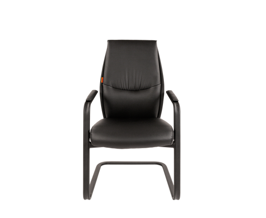 Конференц-кресло для посетителей Ситнайс Ка Блэк (SITNICE K Black) 580x610x1030 Виста В Блак (Vista V Black) Чёрный, Основной цвет: Чёрный, Ширина: 580, Высота: 1030, Глубина: 610, Материал подлокотников: Металлические хромированные с мягкими накладками, обитыми экокожей, Вес: 17, Материал сиденья: экокожа, Материал спинки: экокожа, Цвет подлокотников: Черный, Артикул: Виста В Блак (Vista V Black), изображение 2post-test