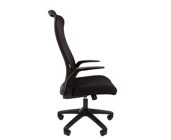 Кресло для руководителей СИТНАЙС 375 (SITNICE 375) 617x485x1100 Черный/Черный, Ролики: стандарт БИФМА 5 (BIFMA 5),1 (США), диаметр штока 11 мм, покрытие – нейлон, Основной цвет: Черный/Черный, Ширина: 617, Высота: 1100, Глубина: 485, Максимальная высота: 1180, Материал подлокотников: Пластиковые, Вес: 15,6, Материал крестовины: Пластик, Материал сиденья: Ткань/Сетка, Механизм: С возможностью фиксации кресла в рабочем положении. Регулировка кресла по высоте, Подголовник: Нет, Материал спинки: Ткань/Сетка, Рекомендованная максимальная нагрузка: 120 кг, Объем: 0,09, изображение 3post-test