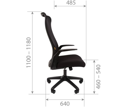 Кресло для руководителей СИТНАЙС 375 (SITNICE 375) 617x485x1100 Черный/Черный, Ролики: стандарт БИФМА 5 (BIFMA 5),1 (США), диаметр штока 11 мм, покрытие – нейлон, Основной цвет: Черный/Черный, Ширина: 617, Высота: 1100, Глубина: 485, Максимальная высота: 1180, Материал подлокотников: Пластиковые, Вес: 15,6, Материал крестовины: Пластик, Материал сиденья: Ткань/Сетка, Механизм: С возможностью фиксации кресла в рабочем положении. Регулировка кресла по высоте, Подголовник: Нет, Материал спинки: Ткань/Сетка, Рекомендованная максимальная нагрузка: 120 кг, Объем: 0,09, изображение 5post-test