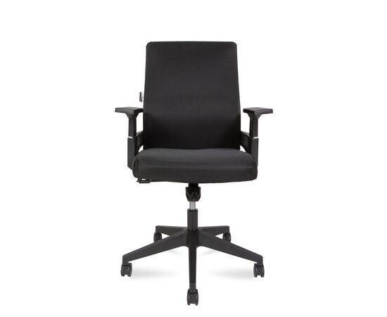 Кресло Ленд ЛБ (Land LB) 640x570x1060 А13-Б-ББ (A13-B-BB) Чёрный, Основной цвет: Чёрный, Ширина: 640, Высота: 1060, Глубина: 570, Материал подлокотников: Пластик, Вес: 11, Материал крестовины: Пластик, Материал сиденья: ткань, Механизм: топ-ган, Подголовник: Нет, Материал спинки: сетка, Рекомендованная максимальная нагрузка: 120 кг, Цвет крестовины: Черный, Регулировка спинки: Нет, Цвет подлокотников: Черный, Объем: 0,11, изображение 2post-test