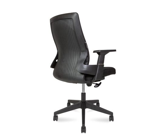 Кресло Ленд ЛБ (Land LB) 640x570x1060 А13-Б-ББ (A13-B-BB) Чёрный, Основной цвет: Чёрный, Ширина: 640, Высота: 1060, Глубина: 570, Материал подлокотников: Пластик, Вес: 11, Материал крестовины: Пластик, Материал сиденья: ткань, Механизм: топ-ган, Подголовник: Нет, Материал спинки: сетка, Рекомендованная максимальная нагрузка: 120 кг, Цвет крестовины: Черный, Регулировка спинки: Нет, Цвет подлокотников: Черный, Объем: 0,11, изображение 4post-test