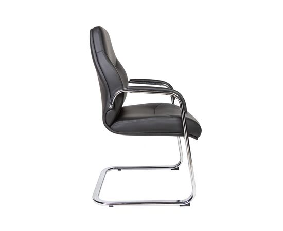 Кресло Денвер СФ (CF) 640x580x950 Ф395 блак (F395 black) Чёрный, Основной цвет: Чёрный, Ширина: 640, Высота: 950, Глубина: 580, Материал подлокотников: Пластик, Вес: 25, Материал крестовины: Алюминий, Материал сиденья: экокожа, Подголовник: Да, Регулировка подголовника: Нет, Материал спинки: экокожа, Рекомендованная максимальная нагрузка: 120 кг, Цвет крестовины: Алюминий, Регулировка спинки: Да, Цвет подлокотников: Черный, Объем: 0,01, Артикул: Ф395 блак (F395 black), изображение 3post-test