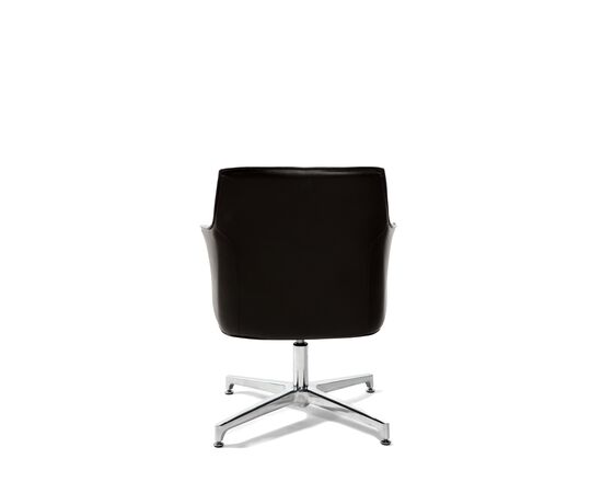 Кресло Бордо СФ (CF) 680x680x840 К1918 КФ блак леатер (C1918 CF black leather) Чёрный, Основной цвет: Чёрный, Ширина: 680, Высота: 840, Глубина: 680, Материал подлокотников: обитые кожей, Вес: 20,3, Материал крестовины: Алюминий, Материал сиденья: натуральная кожа, Регулировка подголовника: Нет, Материал спинки: натуральная кожа, Рекомендованная максимальная нагрузка: 130 кг, Регулировка спинки: Нет, Цвет подлокотников: Черный, Объем: 0,3, Артикул: К1918 КФ блак леатер (C1918 CF black leather), изображение 5post-test