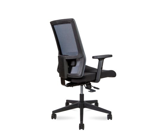 Кресло Марс ЛБ (Marc LB) 590x590x1140 П039Б-М02-05 (P039B-M02-05) Серый/Черный, Основной цвет: Серый/Черный, Ширина: 590, Высота: 1140, Глубина: 590, Материал подлокотников: Пластик, Вес: 20,7, Материал крестовины: Пластик, Материал сиденья: ткань, Механизм: Асинхронный, Подголовник: Нет, Материал спинки: сетка, Рекомендованная максимальная нагрузка: 120 кг, Цвет крестовины: Черный, Цвет подлокотников: Черный, Объем: 0,15, изображение 4post-test