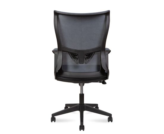 Кресло Оушен ЛБ (Ocean LB) 640x660x1115 М3-М(БЛАК) (M3-M(BLACK)) Чёрный, Основной цвет: Чёрный, Ширина: 640, Высота: 1115, Глубина: 660, Материал подлокотников: Пластик, Вес: 13,75, Материал крестовины: Пластик, Механизм: топ-ган, Подголовник: Нет, Рекомендованная максимальная нагрузка: 120 кг, Цвет крестовины: Черный, Регулировка спинки: Нет, Цвет подлокотников: Черный, Объем: 0,14, изображение 5post-test