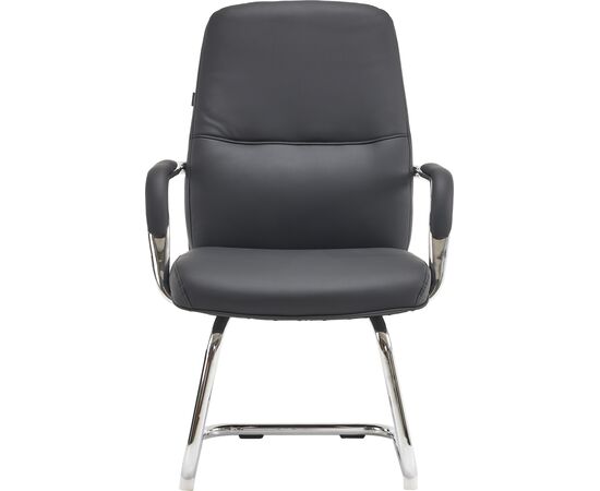 Кресло Эверпроф Веста СФ (Everprof Vesta CF) 680x510x1040 ЕП Веста КФ ПУ Блак (EP Vesta CF PU Black) Чёрный, Основной цвет: Чёрный, Ширина: 680, Высота: 1040, Глубина: 510, Материал подлокотников: Металлические хромированные с накладками из экокожи, Вес: 28,3, Материал сиденья: экокожа, Механизм: Нет, Подголовник: Нет, Материал спинки: экокожа, Рекомендованная максимальная нагрузка: 120 кг, Цвет подлокотников: Черный, Объем: 0,25, Артикул: ЕП Веста КФ ПУ Блак (EP Vesta CF PU Black), изображение 4post-test