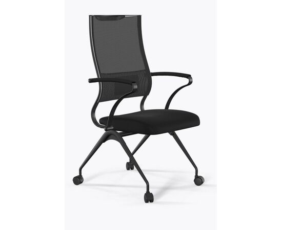 Кресло ЭргоЛайф Сит Эйр Б2-290К (ErgoLife Sit Air B2-290K) 475x650x971 код 1010778 с прайса Чёрный, Основной цвет: Чёрный, Ширина: 475, Высота: 971, Глубина: 650, Каркас: Сталь, Материал сиденья: сетчатая ткань, Материал спинки: сетка, Цвет подлокотников: Черный, Артикул: код 1010778 с прайса , изображение 3post-test