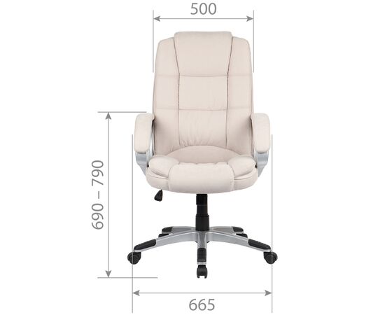 Кресло Чейрман Ч667 (CHAIRMAN CH667) 665x640x1075 Бежевый, Основной цвет: Бежевый, Ширина: 665, Ролики: Стандарт БИФМА 5 (BIFMA 5),1 (США), диаметр штока 11 мм, покрытие – полиуретан, Высота: 1075, Глубина: 640, Максимальная высота: 1175, Каркас: немонолитный, Материал сиденья: Велюр, Механизм: С возможностью фиксации кресла в рабочем положении. Регулировка кресла по высоте, Материал спинки: Велюр, Рекомендованная максимальная нагрузка: 120 кг, Цвет подлокотников: Бежевый, изображение 2post-test