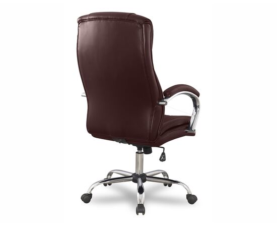 Кресло Колледж БХ-3001 (College BX-3001) 530x510x1240 БКс-3001-1/Бровн (BX-3001-1/Brown) Кориневый, Ролики: Полиамид, Стандарт БИФМА 5.1 (BIFMA 5.1), Основной цвет: Кориневый, Ширина: 530, Высота: 1240, Глубина: 510, Материал подлокотников: Хромированная сталь с мягкими накладками, Вес: 18, Материал крестовины: Хромированная сталь, Материал сиденья: Кожа ПУ (PU), Механизм: Механизм качания с фиксацией в вертикальном положении, Материал спинки: Кожа ПУ (PU), Рекомендованная максимальная нагрузка: 120 кг, Цвет подлокотников: Коричневый, Объем: 0,19, Артикул: БКс-3001-1/Бровн (BX-3001-1/Brown), изображение 3post-test