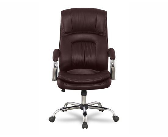 Кресло Колледж БХ-3001 (College BX-3001) 530x510x1240 БКс-3001-1/Бровн (BX-3001-1/Brown) Кориневый, Ролики: Полиамид, Стандарт БИФМА 5.1 (BIFMA 5.1), Основной цвет: Кориневый, Ширина: 530, Высота: 1240, Глубина: 510, Материал подлокотников: Хромированная сталь с мягкими накладками, Вес: 18, Материал крестовины: Хромированная сталь, Материал сиденья: Кожа ПУ (PU), Механизм: Механизм качания с фиксацией в вертикальном положении, Материал спинки: Кожа ПУ (PU), Рекомендованная максимальная нагрузка: 120 кг, Цвет подлокотников: Коричневый, Объем: 0,19, Артикул: БКс-3001-1/Бровн (BX-3001-1/Brown), изображение 2post-test