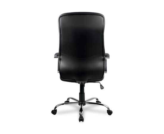 Кресло Колледж Х-9152Л (College H-9152L) 520x530x1160 Х-9152Л-1/Блак (H-9152L-1/Black) Чёрный, Ролики: Полиамид, Стандарт БИФМА 5.1 (BIFMA 5.1), Основной цвет: Чёрный, Ширина: 520, Высота: 1160, Глубина: 530, Материал подлокотников: Хромированная сталь с мягкими накладками, Вес: 19, Материал крестовины: Хромированная сталь, Материал сиденья: Кожа ПУ (PU), Механизм: Механизм качания с фиксацией в вертикальном положении, Материал спинки: Кожа ПУ (PU), Рекомендованная максимальная нагрузка: 120 кг, Цвет подлокотников: Черный, Объем: 0,16, Артикул: Х-9152Л-1/Блак (H-9152L-1/Black), изображение 2post-test