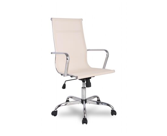 Кресло Колледж H-966F-1 (College H-966F-1) 510x450x1050 Х-966Ф-1/Беиге (H-966F-1/Beige) Бежевый, Основной цвет: Бежевый, Ширина: 510, Ролики: Полиамид, Стандарт БИФМА 5.1 (BIFMA 5.1), Высота: 1050, Глубина: 450, Материал подлокотников: Хромированная сталь, Вес: 14, Материал крестовины: Хромированная сталь, Материал сиденья: Нейлоновая сетка Меш (Mesh), Механизм: Механизм качания с фиксацией в вертикальном положении, Материал спинки: Нейлоновая сетка Меш (Mesh), Рекомендованная максимальная нагрузка: 120 кг, Объем: 0,06, Артикул: Х-966Ф-1/Беиге (H-966F-1/Beige), изображение 2post-test