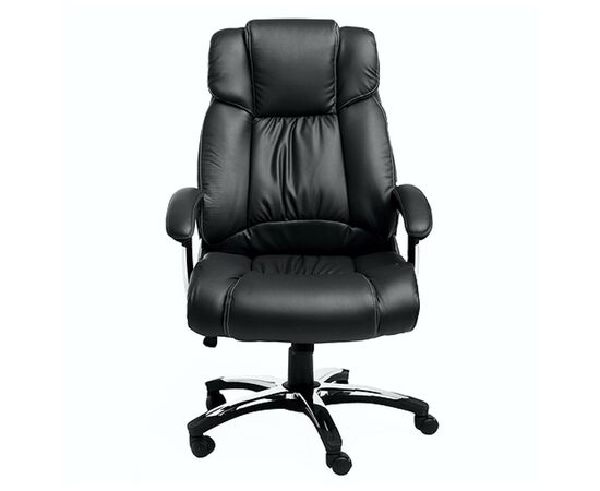 Кресло Колледж Х-8766Л (College H-8766L) 570x480x1130 Х-8766Л-1/Блак (H-8766L-1/Black) Чёрный, Ролики: Полиамид, Стандарт БИФМА 5.1 (BIFMA 5.1), Основной цвет: Чёрный, Ширина: 570, Высота: 1130, Глубина: 480, Материал подлокотников: Ударопрочный пластик с кожаными накладками, Вес: 19, Материал крестовины: Стеклонаполненный полиамид 70%ПА (PA)+30%ГФ (GF), Материал сиденья: Кожа ПУ (PU), Механизм: Механизм качания с фиксацией в вертикальном положении, Материал спинки: Кожа ПУ (PU), Рекомендованная максимальная нагрузка: 120 кг, Цвет подлокотников: Черный, Объем: 0,16, Артикул: Х-8766Л-1/Блак (H-8766L-1/Black), изображение 2post-test