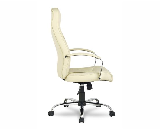 Кресло Колледж Х-9152Л (College H-9152L) 520x530x1160 Х-9152Л-1/Беиге (H-9152L-1/Beige) Бежевый, Ролики: Полиамид, Стандарт БИФМА 5.1 (BIFMA 5.1), Основной цвет: Бежевый, Ширина: 520, Высота: 1160, Глубина: 530, Материал подлокотников: Хромированная сталь с мягкими накладками, Вес: 19, Материал крестовины: Хромированная сталь, Материал сиденья: Кожа ПУ (PU), Механизм: Механизм качания с фиксацией в вертикальном положении, Материал спинки: Кожа ПУ (PU), Рекомендованная максимальная нагрузка: 120 кг, Цвет подлокотников: Бежевый, Объем: 0,16, Артикул: Х-9152Л-1/Беиге (H-9152L-1/Beige), изображение 2post-test