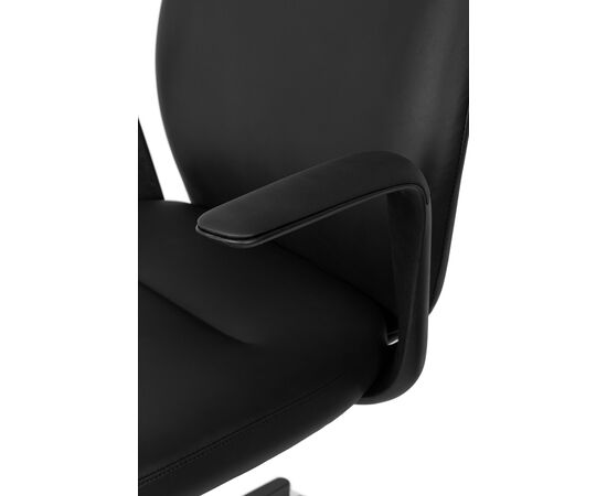 Кресло Колледж СЛГ-629 (College CLG-629) 520x500x1180 КЛГ-629 ЛТУ-А Блак (CLG-629 LTU-A Black) Чёрный, Ролики: Полиамид+полиуретан. Подходят для паркета и ламината, Стандарт БИФМА 5.1 (BIFMA 5.1), Основной цвет: Чёрный, Ширина: 520, Высота: 1180, Глубина: 500, Материал подлокотников: Ударопрочный пластик с кожаными накладками, Вес: 17,6, Материал крестовины: Сталь с порошковым лакокрасочным покрытием, Материал сиденья: Кожа ПУ (PU), Механизм: Синхромеханизм качания с фиксацией в 3х положениях, Материал спинки: Кожа ПУ (PU), Рекомендованная максимальная нагрузка: 120 кг, Цвет подлокотников: Черный, Объем: 0,12, Артикул: КЛГ-629 ЛТУ-А Блак (CLG-629 LTU-A Black), изображение 4post-test