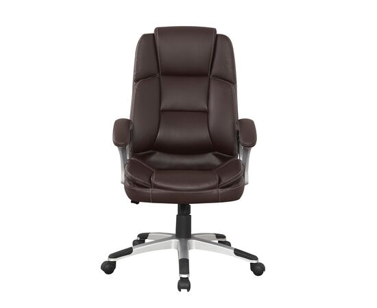 Кресло Колледж БХ-3323 (College BX-3323) 510x510x1100 БКс-3323/Бровн (BX-3323/Brown) Кориневый, Ролики: Полиамид, Стандарт БИФМА 5.1 (BIFMA 5.1), Основной цвет: Кориневый, Ширина: 510, Высота: 1100, Глубина: 510, Материал подлокотников: Ударопрочный пластик с кожаными накладками, Вес: 16,5, Материал крестовины: Стеклонаполненный полиамид 70%ПА (PA)+30%ГФ (GF), Материал сиденья: Кожа ПУ (PU), Механизм: Механизм качания с фиксацией в вертикальном положении, Материал спинки: Кожа ПУ (PU), Рекомендованная максимальная нагрузка: 120 кг, Цвет подлокотников: Коричневый, Объем: 0,16, Артикул: БКс-3323/Бровн (BX-3323/Brown), изображение 3post-test