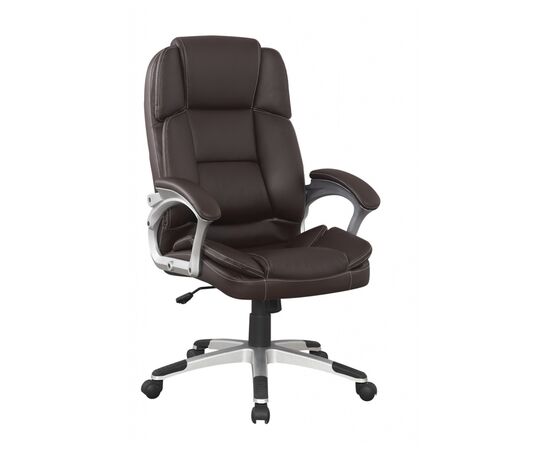 Кресло Колледж БХ-3323 (College BX-3323) 510x510x1100 БКс-3323/Бровн (BX-3323/Brown) Кориневый, Ролики: Полиамид, Стандарт БИФМА 5.1 (BIFMA 5.1), Основной цвет: Кориневый, Ширина: 510, Высота: 1100, Глубина: 510, Материал подлокотников: Ударопрочный пластик с кожаными накладками, Вес: 16,5, Материал крестовины: Стеклонаполненный полиамид 70%ПА (PA)+30%ГФ (GF), Материал сиденья: Кожа ПУ (PU), Механизм: Механизм качания с фиксацией в вертикальном положении, Материал спинки: Кожа ПУ (PU), Рекомендованная максимальная нагрузка: 120 кг, Цвет подлокотников: Коричневый, Объем: 0,16, Артикул: БКс-3323/Бровн (BX-3323/Brown), изображение 4post-test