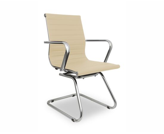 Кресло Колледж Х-916Л-3 (College H-916L-3) 520x450x900 Х-916Л-3/Беиге (H-916L-3/Beige) Бежевый, Основной цвет: Бежевый, Ширина: 520, Ролики: Нет, Высота: 900, Глубина: 450, Материал подлокотников: Хромированная сталь, Вес: 15, Материал крестовины: нет, Материал сиденья: Кожа ПУ (PU), Механизм: Нет, Материал спинки: Кожа ПУ (PU), Рекомендованная максимальная нагрузка: 120 кг, Объем: 0,21, Артикул: Х-916Л-3/Беиге (H-916L-3/Beige), изображение 5post-test