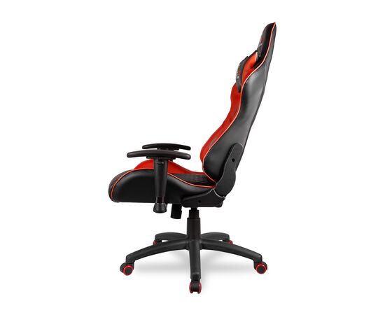 Кресло Колледж БХ-3813 (College BX-3813) 560x530x1280 БКс-3813/Ред (BX-3813/Red) Черный, Красный, Ролики: Полиамид+полиуретан. Подходят для паркета и ламината, Стандарт БИФМА 5.1 (BIFMA 5.1), Основной цвет: Черный, Красный, Ширина: 560, Высота: 1280, Глубина: 530, Материал подлокотников: Стальные с пластиковыми накладками. 3Д (D)-регулировка, Вес: 21, Материал крестовины: Стеклонаполненный полиамид 70%ПА (PA)+30%ГФ (GF), Материал сиденья: Кожа ПУ (PU), Механизм: Механизм качания с фиксацией в вертикальном положении, Материал спинки: Кожа ПУ (PU), Рекомендованная максимальная нагрузка: 120 кг, Цвет подлокотников: Черный, Объем: 0,19, Артикул: БКс-3813/Ред (BX-3813/Red), изображение 4post-test
