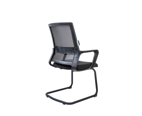 Кресло Бит СФ (CF) 470x600x940 815-К-блак (815-C-black) Чёрный, Основной цвет: Чёрный, Ширина: 470, Высота: 940, Глубина: 600, Материал подлокотников: Пластик, Вес: 8,75, Материал сиденья: ткань, Материал спинки: сетка, Рекомендованная максимальная нагрузка: 90 кг, Цвет подлокотников: Черный, Объем: 0,07, Артикул: 815-К-блак (815-C-black), изображение 2post-test