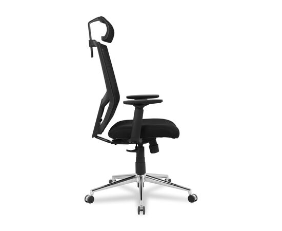 Кресло оператора Колледж HLC-1500HLX (College HLC-1500HLX) 500x480x1090 ХЛК-1500ХЛКс/Блак (HLC-1500HLX/Black) Чёрный, Ролики: Полиамид, Стандарт БИФМА 5.1 (BIFMA 5.1), Основной цвет: Чёрный, Ширина: 500, Высота: 1090, Глубина: 480, Материал подлокотников: Ударопрочный пластик. Регулировка по высоте, Вес: 16, Материал крестовины: Хромированная сталь, Материал сиденья: Сетка Меш (Mesh), Ткань Доубле Меш (Double Mesh), Механизм: Синхромеханизм качания с фиксацией в 3х положениях, Материал спинки: Сетка Меш (Mesh), Ткань Доубле Меш (Double Mesh), Рекомендованная максимальная нагрузка: 120 кг, Цвет подлокотников: Черный, Объем: 0,13, Артикул: ХЛК-1500ХЛКс/Блак (HLC-1500HLX/Black), изображение 2post-test