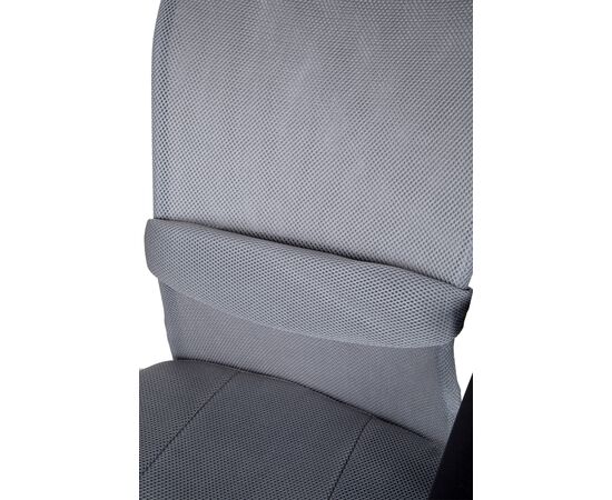Кресло Колледж Х-298ФА-1 (College H-298FA-1) 400x390x840 Х-298ФА-1/Грей (H-298FA-1/Grey) Серый, Ролики: Полиамид, Стандарт БИФМА 5.1 (BIFMA 5.1), Основной цвет: Серый, Ширина: 400, Высота: 840, Глубина: 390, Материал подлокотников: Ударопрочный пластик с хромированными вставками, Вес: 9,5, Материал крестовины: Хромированная сталь, Материал сиденья: Сетка Меш (Mesh), Ткань Доубле Меш (Double Mesh), Механизм: Нет, Материал спинки: Сетка Меш (Mesh), Ткань Доубле Меш (Double Mesh), Рекомендованная максимальная нагрузка: 120 кг, Цвет подлокотников: Черный, Объем: 0,07, Артикул: Х-298ФА-1/Грей (H-298FA-1/Grey), изображение 6post-test