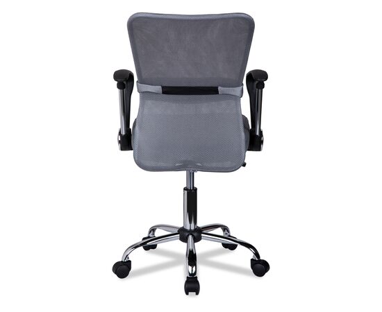 Кресло Колледж Х-298ФА-1 (College H-298FA-1) 400x390x840 Х-298ФА-1/Грей (H-298FA-1/Grey) Серый, Ролики: Полиамид, Стандарт БИФМА 5.1 (BIFMA 5.1), Основной цвет: Серый, Ширина: 400, Высота: 840, Глубина: 390, Материал подлокотников: Ударопрочный пластик с хромированными вставками, Вес: 9,5, Материал крестовины: Хромированная сталь, Материал сиденья: Сетка Меш (Mesh), Ткань Доубле Меш (Double Mesh), Механизм: Нет, Материал спинки: Сетка Меш (Mesh), Ткань Доубле Меш (Double Mesh), Рекомендованная максимальная нагрузка: 120 кг, Цвет подлокотников: Черный, Объем: 0,07, Артикул: Х-298ФА-1/Грей (H-298FA-1/Grey), изображение 3post-test