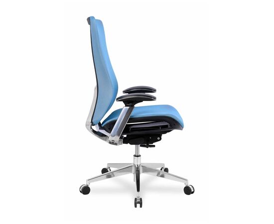 Кресло Колледж HLC-2588F (College HLC-2588F) 520x540x1050 ХЛК-2588Ф/Блуе (HLC-2588F/Blue) Лазурь, Ролики: Полиамид+полиуретан. Подходят для паркета и ламината, Стандарт БИФМА 5.1 (BIFMA 5.1), Основной цвет: Лазурь, Ширина: 520, Высота: 1050, Глубина: 540, Материал подлокотников: 3Д (D). Литой алюминий с мягкими накладками, Вес: 24,5, Материал крестовины: Литой полированный алюминий, Материал сиденья: Сетка Меш (Mesh), Ткань Доубле Меш (Double Mesh), Механизм: Синхромеханизм качания с фиксацией в 4 положениях, Материал спинки: Сетка Меш (Mesh), Ткань Доубле Меш (Double Mesh), Рекомендованная максимальная нагрузка: 120 кг, Цвет подлокотников: лазурь, Объем: 0,19, Артикул: ХЛК-2588Ф/Блуе (HLC-2588F/Blue), изображение 2post-test