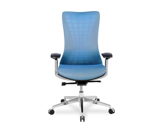 Кресло Колледж HLC-2588F (College HLC-2588F) 520x540x1050 ХЛК-2588Ф/Блуе (HLC-2588F/Blue) Лазурь, Ролики: Полиамид+полиуретан. Подходят для паркета и ламината, Стандарт БИФМА 5.1 (BIFMA 5.1), Основной цвет: Лазурь, Ширина: 520, Высота: 1050, Глубина: 540, Материал подлокотников: 3Д (D). Литой алюминий с мягкими накладками, Вес: 24,5, Материал крестовины: Литой полированный алюминий, Материал сиденья: Сетка Меш (Mesh), Ткань Доубле Меш (Double Mesh), Механизм: Синхромеханизм качания с фиксацией в 4 положениях, Материал спинки: Сетка Меш (Mesh), Ткань Доубле Меш (Double Mesh), Рекомендованная максимальная нагрузка: 120 кг, Цвет подлокотников: лазурь, Объем: 0,19, Артикул: ХЛК-2588Ф/Блуе (HLC-2588F/Blue), изображение 3post-test