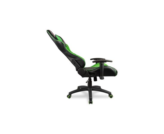 Кресло Колледж БХ-3813 (College BX-3813) 560x530x1280 БКс-3813/Греен (BX-3813/Green) Черный, Зелёный, Ролики: Полиамид+полиуретан. Подходят для паркета и ламината, Стандарт БИФМА 5.1 (BIFMA 5.1), Основной цвет: Черный, Зелёный, Ширина: 560, Высота: 1280, Глубина: 530, Материал подлокотников: Стальные с пластиковыми накладками. 3Д (D)-регулировка, Вес: 21, Материал крестовины: Стеклонаполненный полиамид 70%ПА (PA)+30%ГФ (GF), Материал сиденья: Кожа ПУ (PU), Механизм: Механизм качания с фиксацией в вертикальном положении, Материал спинки: Кожа ПУ (PU), Рекомендованная максимальная нагрузка: 120 кг, Цвет подлокотников: Черный, Объем: 0,19, Артикул: БКс-3813/Греен (BX-3813/Green), изображение 3post-test