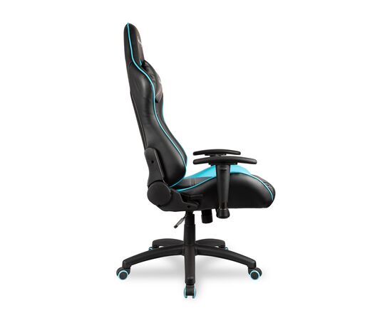 Кресло Колледж БХ-3803 (College BX-3803) 560x530x1280 БКс-3803/Блуе (BX-3803/Blue) Черный, Синий, Ролики: Полиамид+полиуретан. Подходят для паркета и ламината, Стандарт БИФМА 5.1 (BIFMA 5.1), Основной цвет: Черный, Синий, Ширина: 560, Высота: 1280, Глубина: 530, Материал подлокотников: Стальные с пластиковыми накладками. 3Д (D)-регулировка, Вес: 21, Материал крестовины: Стеклонаполненный полиамид 70%ПА (PA)+30%ГФ (GF), Материал сиденья: Кожа ПУ (PU), Механизм: Механизм качания с фиксацией в вертикальном положении, Материал спинки: Кожа ПУ (PU), Рекомендованная максимальная нагрузка: 120 кг, Цвет подлокотников: Черный, Объем: 0,19, Артикул: БКс-3803/Блуе (BX-3803/Blue), изображение 5post-test