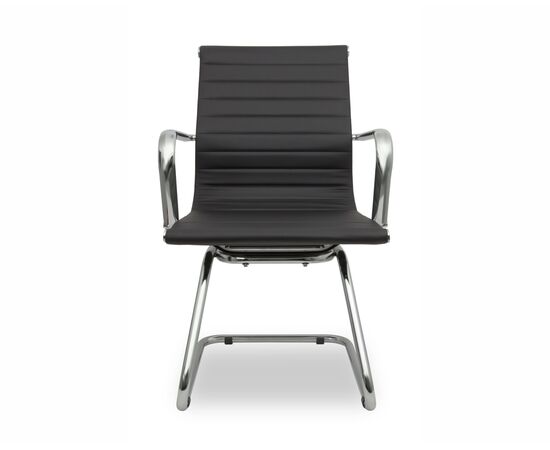 Кресло Колледж Х-916Л-3 (College H-916L-3) 520x450x900 Х-916Л-3/Блак (H-916L-3/Black) Чёрный, Основной цвет: Чёрный, Ширина: 520, Ролики: Нет, Высота: 900, Глубина: 450, Материал подлокотников: Хромированная сталь, Вес: 15, Материал крестовины: нет, Материал сиденья: Кожа ПУ (PU), Механизм: Нет, Материал спинки: Кожа ПУ (PU), Рекомендованная максимальная нагрузка: 120 кг, Объем: 0,21, Артикул: Х-916Л-3/Блак (H-916L-3/Black), изображение 4post-test